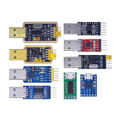 Modul CH340 USB na TTL Aktualizácia CH340G stiahnite si malú dosku s drôtenou kefou STC doska mikrokontroléra USB na sériový namiesto PL2303