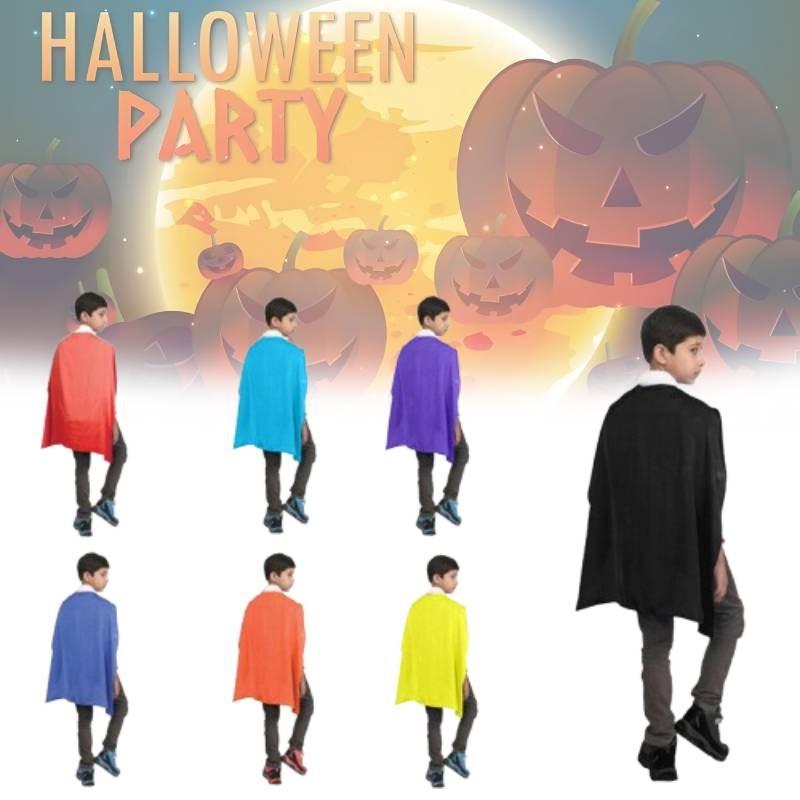 Short Kids Halloween Cloak For Stage Performance And Cosplay In Vibrant Colors