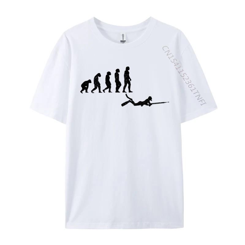 Spear Fishing Evolution Spearfishing Funny Fisherman Cheap Soccer Heartbeat Normal T-Shirt Adult Tops Shirts Normal Tee-Shirt