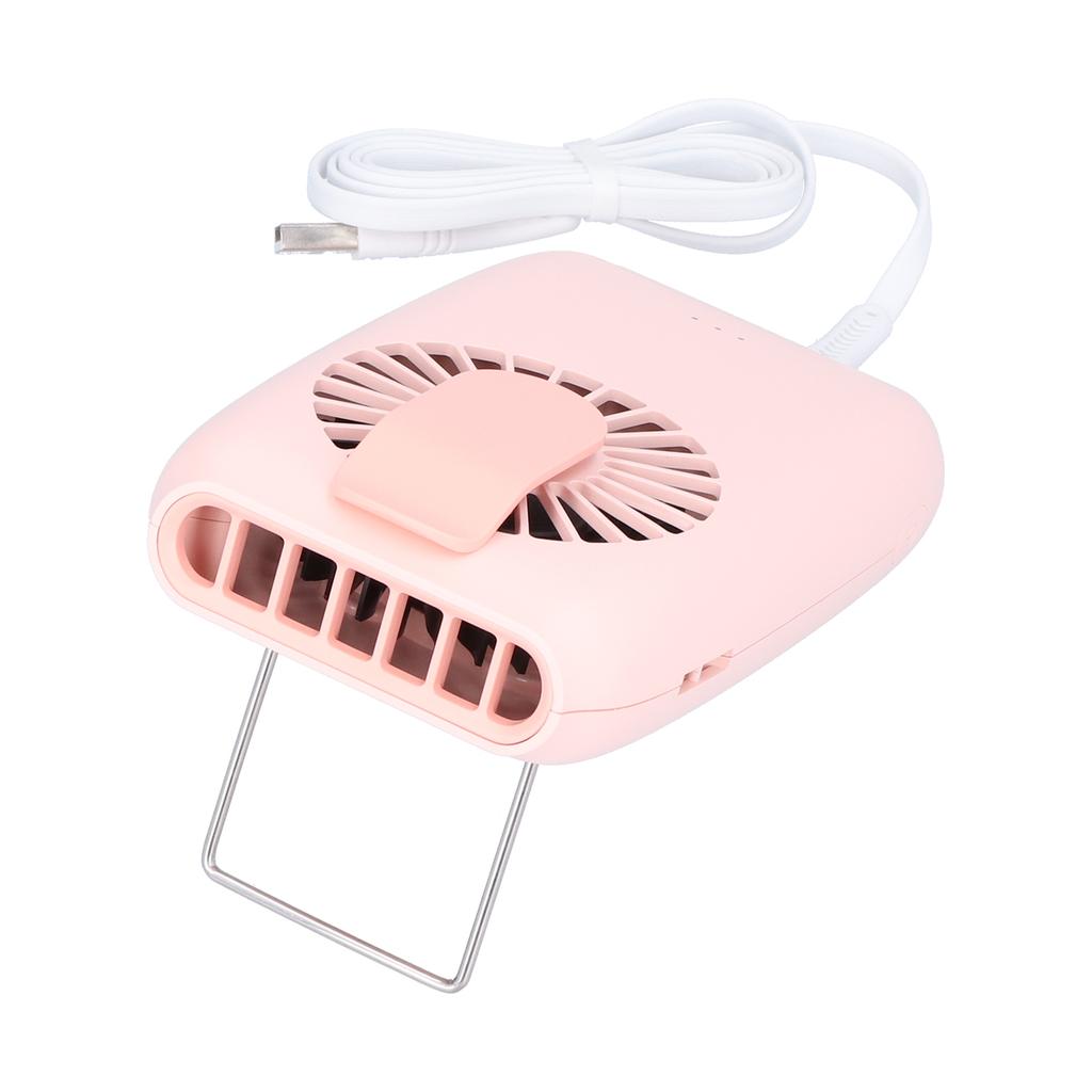 MultiFunctional ABS Mini Neck Hanging Fan Portable USB Charging Handheld Desktop Fan