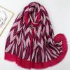 2024 Spring And Autumn Winter New Cotton And Hemp Long Thin Scarf Travel Versatile Sunscreen Warm Shawl For Women