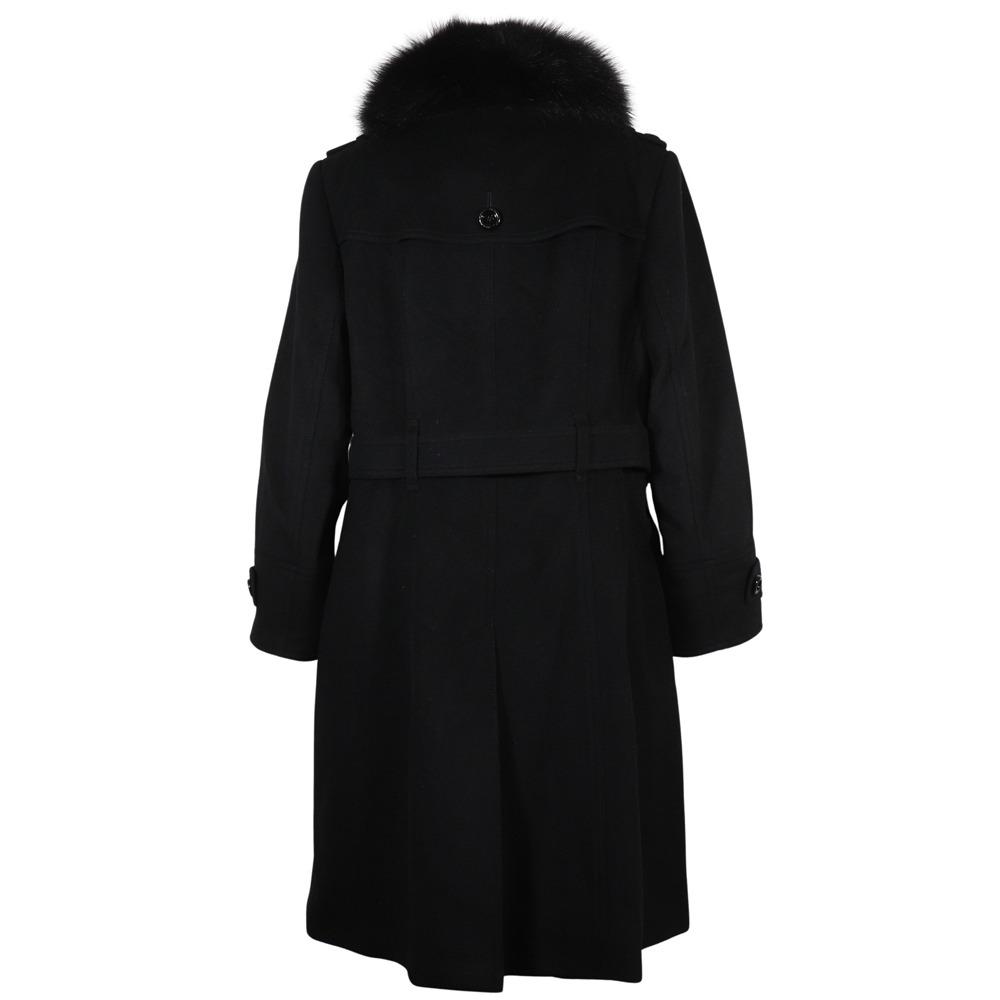 BURBERRY Stainless collar coat B2B45-443-09 black cashmere Women Used