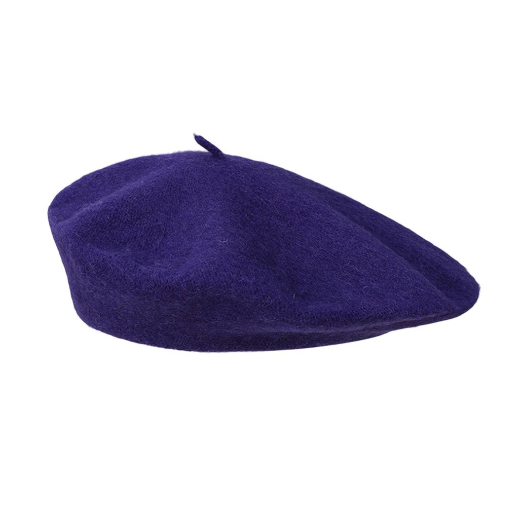 French Style Beret Hats For Fall And Winter Unisex Stretchy Soft Acrylic Blend Solid Color Elegant Retro Headwear