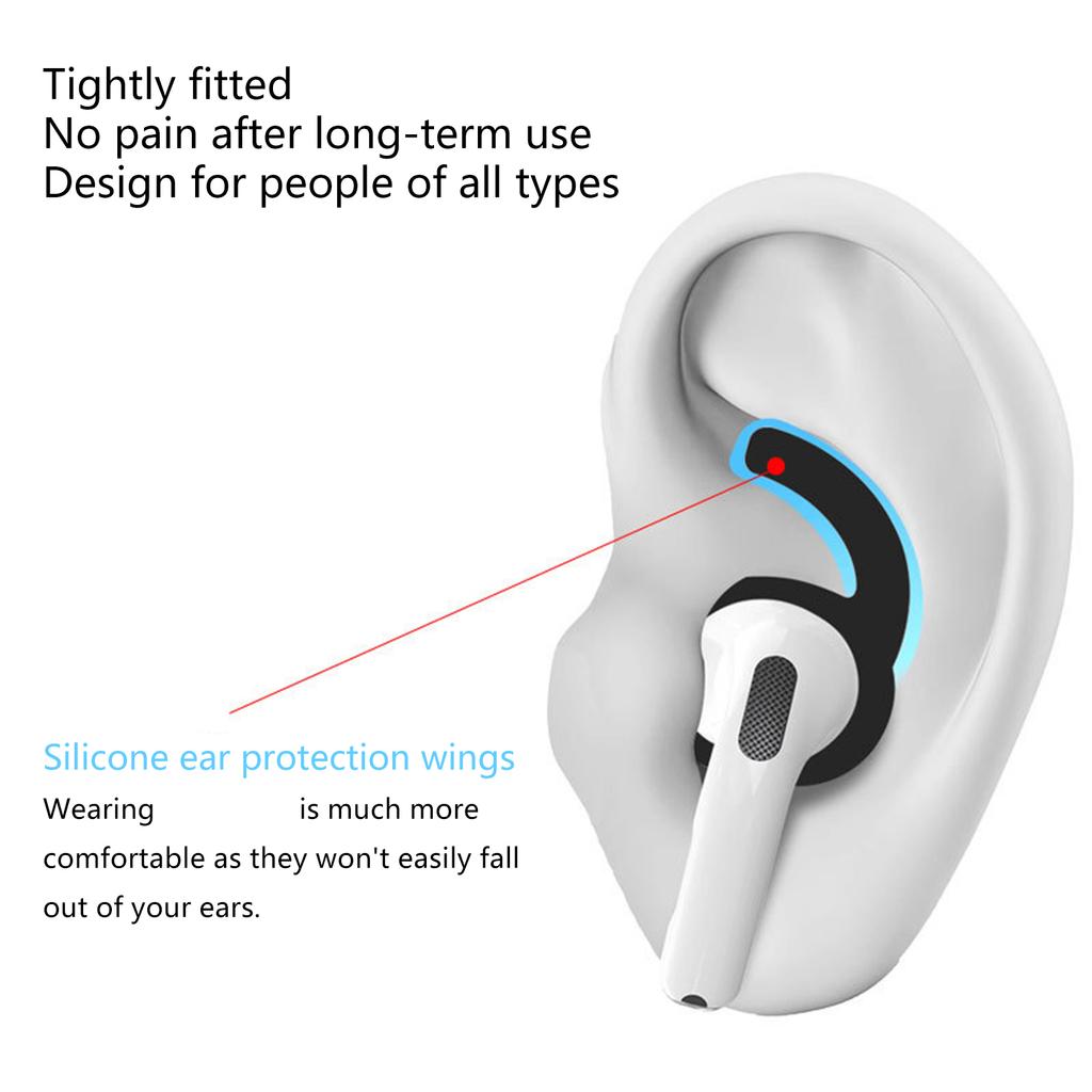 1/5Pair Soft Silicone Ear Pads Eartips Earphone Silicone Case In-ear Earbuds For 4 In Ear Earphones