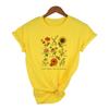 Bloom Where You Are Planted T Shirt Sunflower Aesthetic Women T Shirt Tees Ulzzang Tops Graphic