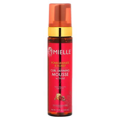 Mielle, Curl Defining Mousse with Hold, Pomegranate & Honey, 7.5 Fl Oz (222 Ml)
