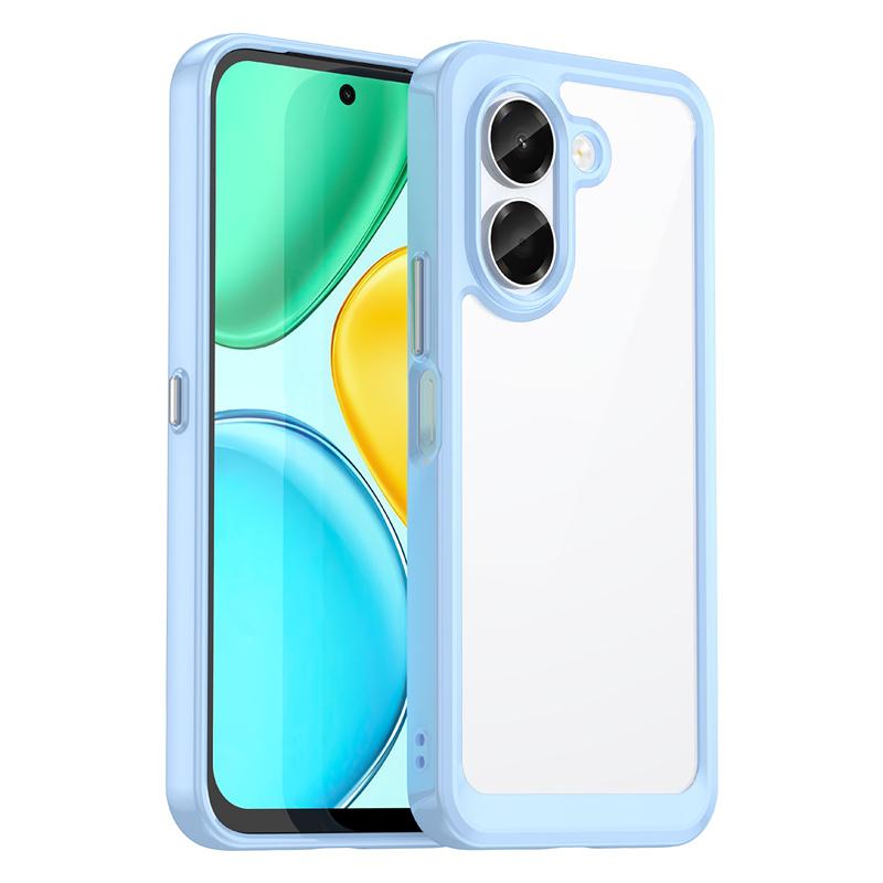 Transparent Colorful TPU Case for Honor X7e 4G Protective Cover Clear Fundas Coque Capa