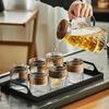 Shangqi Chinese Style Striped Glass Drinkware Set