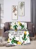 Buddy the Elf Print Soft Flannel Blanket  Warm Winter Throw for Kids Couch Bed or Sofa Cover Funny Bedspread Design