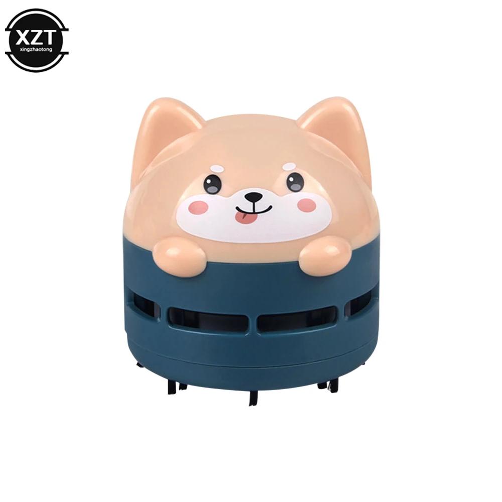 Mini Ręczny Odkurzacz Biurkowy Przenośny USB Akumulatorowy Odkurzacz Kształt Kreskówkowy Gumka Naskórek Konfetti Szczotka do Czyszczenia