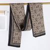 French new rose scarf, shawl around the scarf, spring and summer thin silk scarf, women's fashion neck scarf dual-purpose