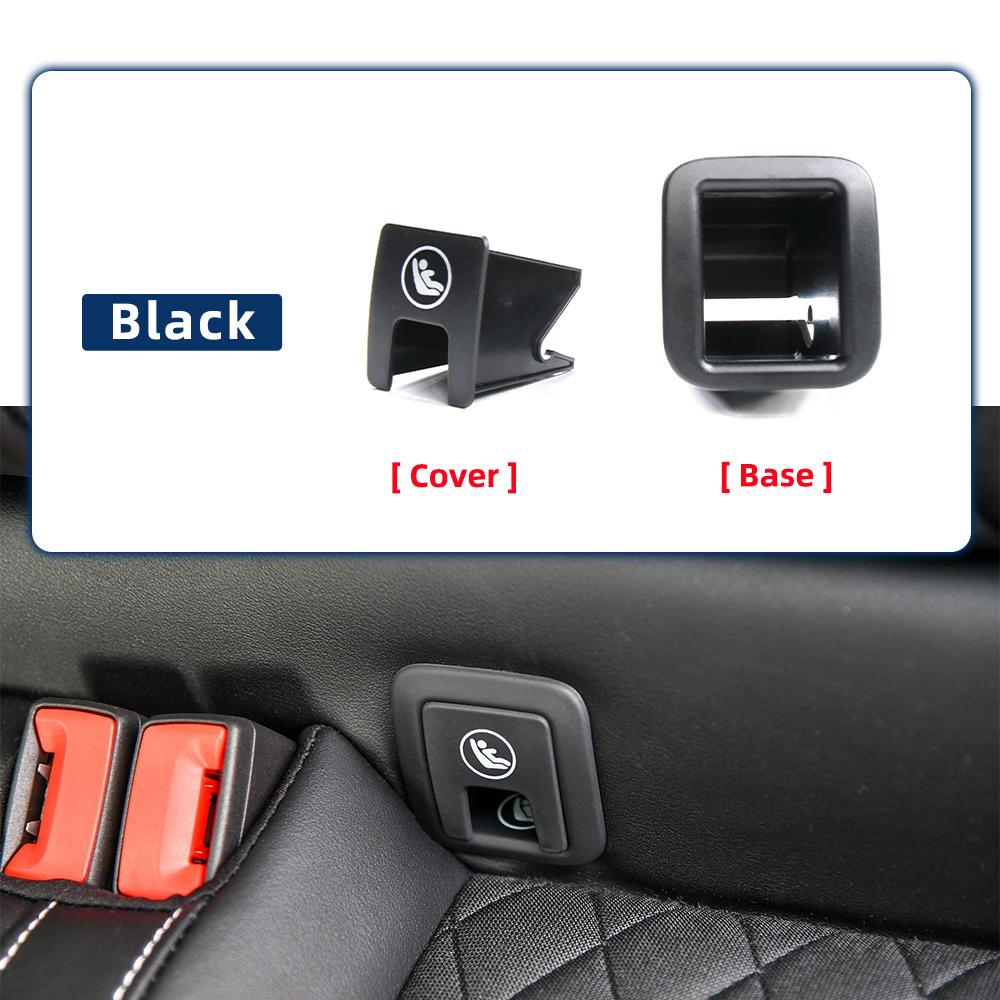 Rear Child Seat Buckle ISOFIX Cover Child Seat Safety Clip Seat Belt Buckle Trim Cover For VW Volkswagen Tharu SKODA KAROQ