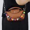 Creative Resin Handbag Chain Colorful Accessory for Unique Bag Decoration Beaded Handbag Accessory