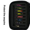 Sequins Fishing Lures Set with Storage Bag Compact Design Portable Metal Spoon Spinner Kit Freshwater Artificial Baits Fishing Tackle