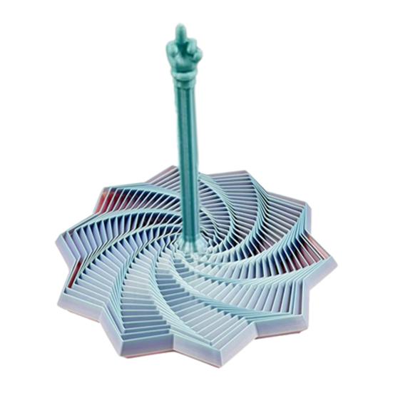 3D-gedruckter Fidget-Stern Stress Angstabbau Fraktaler Expandierter Stern Sensorisches Spielzeug mit Griff Wirbelnde Spirale Expandierbarer Stern Dekompressionsspielzeug
