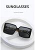 Personalized Chain Legs Square Large Frame Sunglasses Fashion Trend Glasses Women Sunglasses 18126