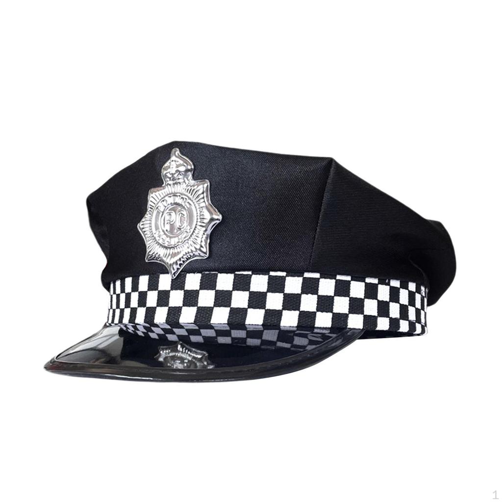Chapeau de policier pour enfant Accessoire Photo Cop pour Déguisement Halloween Fête
