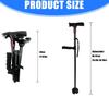 Light weight Aluminum Folding Canes Ergonomic Handle Regulable for Senior Travel Hiking Support