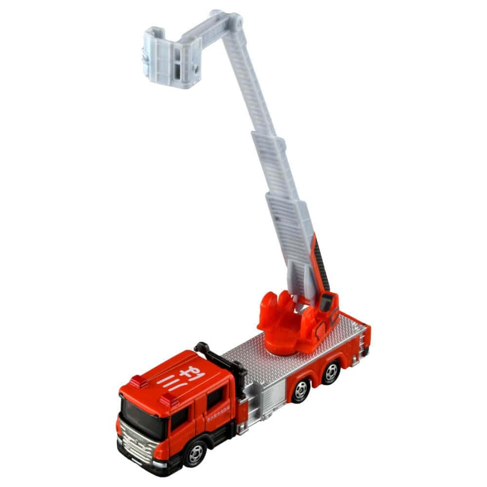 TAKARA TOMY Long Type Tomica 145 Nagoya City Fire Department 30m Class Articulated Ladder Miniature Car Toy for Ages 3 and Up Boxed Toy Safety
