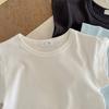 Summer Girls T-shirt Light and Thin Stripe Short Sleeved Shirt for Boys Slimming Casual Top for Children's Clothing