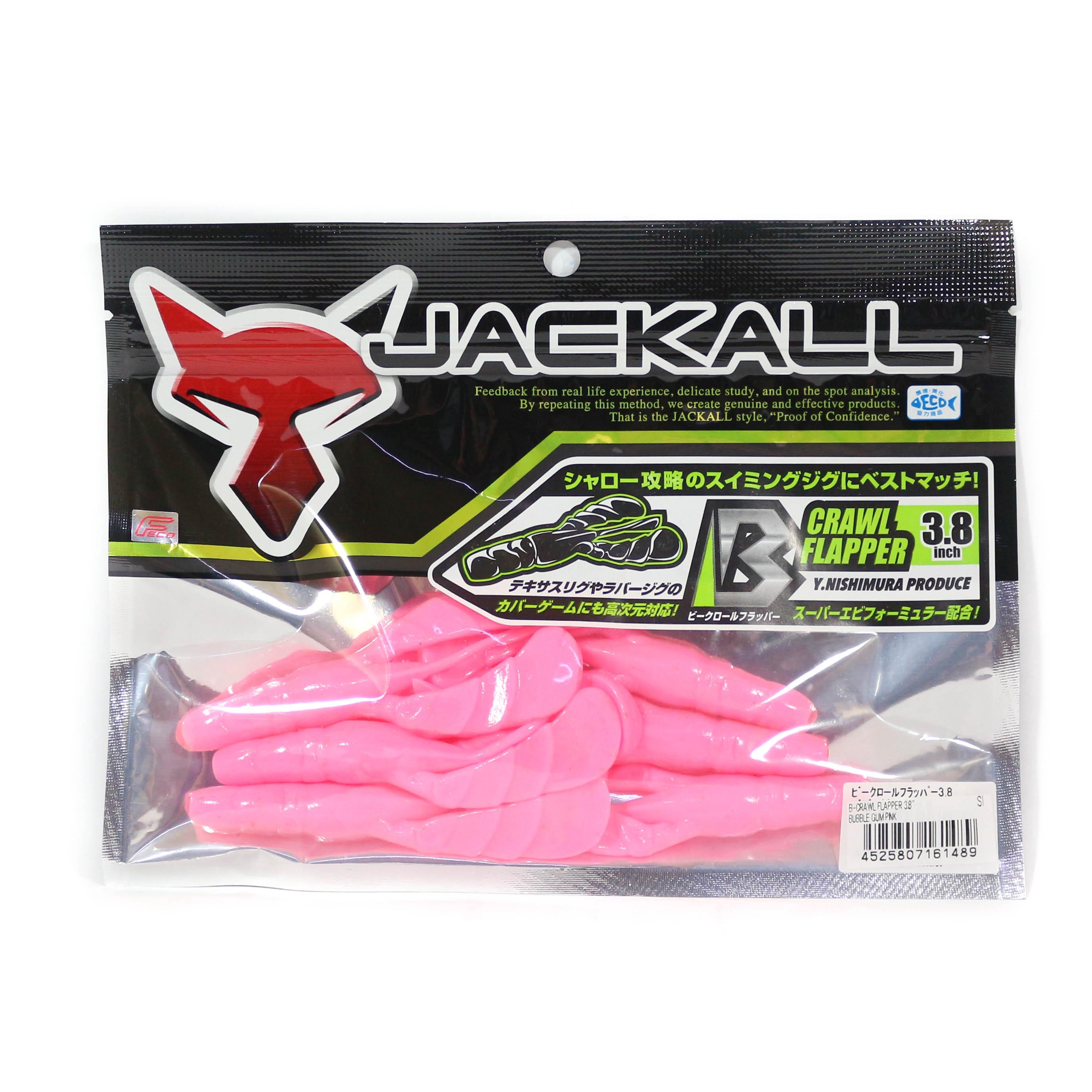 

Jackall Soft Lure B Crawl Flapper 3,8 дюйма, жевательная резинка, розовая (1489)