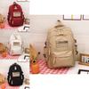 Stylish Nylon School Backpack For High School And College Students With Lightweight Design