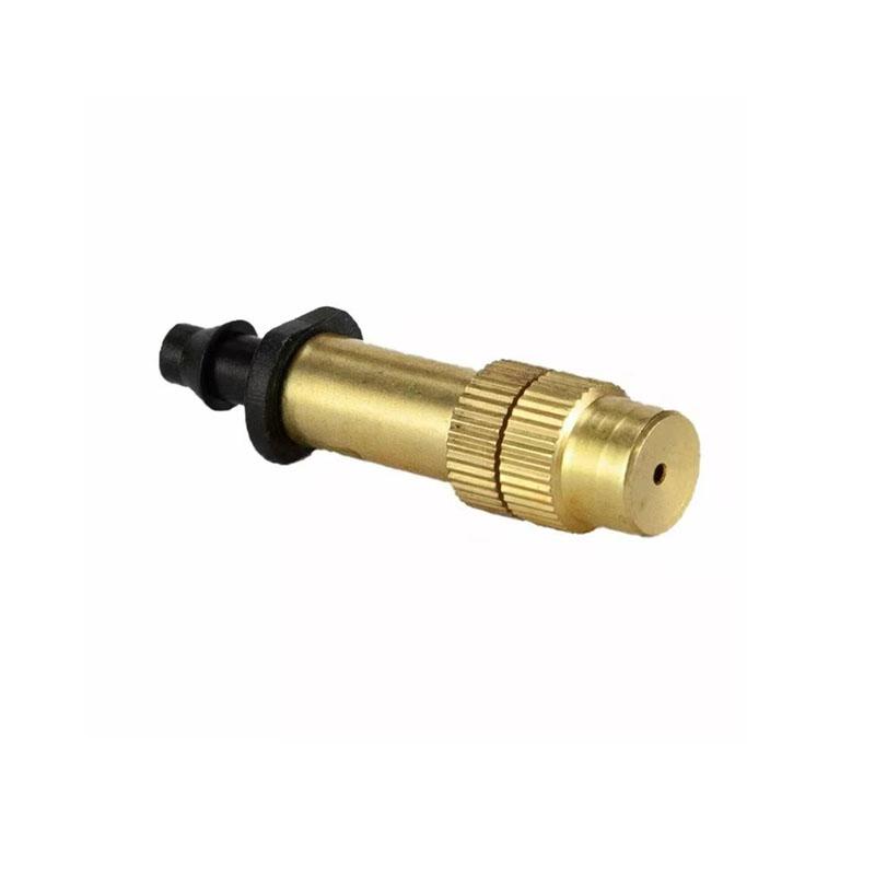 5pcs Adjustable Copper Misting Nozzle Garden Patio Water Mister Garden Lawn Water Sprinkler with Connect the 4/7mm hose