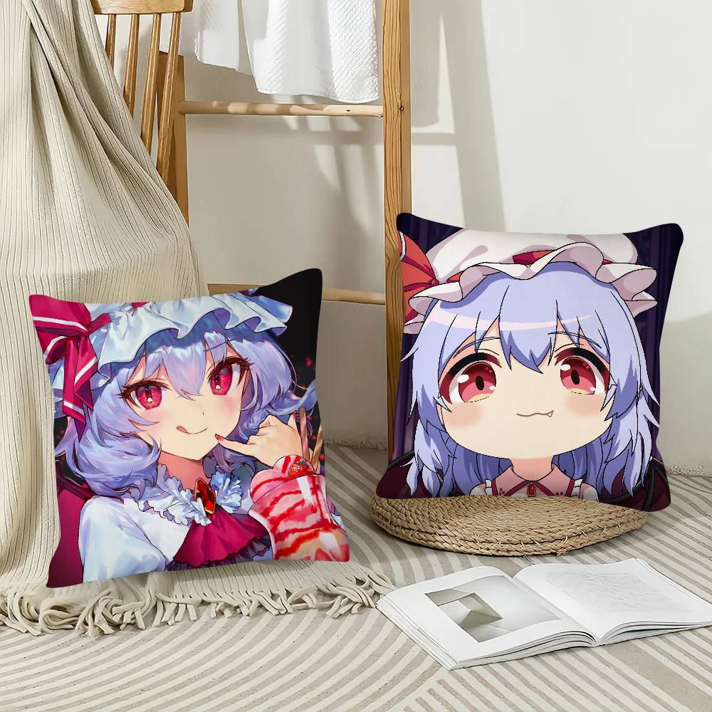 1Pc Touhou Project Pillow Case Fashion Square Pillowcase Bedroom Sofa Room Ins Decoration Leisure