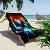 Radiant rainbow love Print beach towel, quick drying, suitable for travel, outdoor sports, jogging, the beach and swimming, gift
