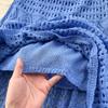 Hohe Qualität Frauen Chic Aushöhlen Gestrickte Pullover Kleid Sommer Elegante Kurze Sleev Midi Bodycon Meerjungfrau Kleider