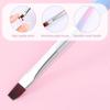 4PCS Nail Art Clean Up Brushes, Nail Polish Removers Brush Cleaning Nails Polish Gel Polishes Nails Brush with Round & Angled Head for Painting Pen