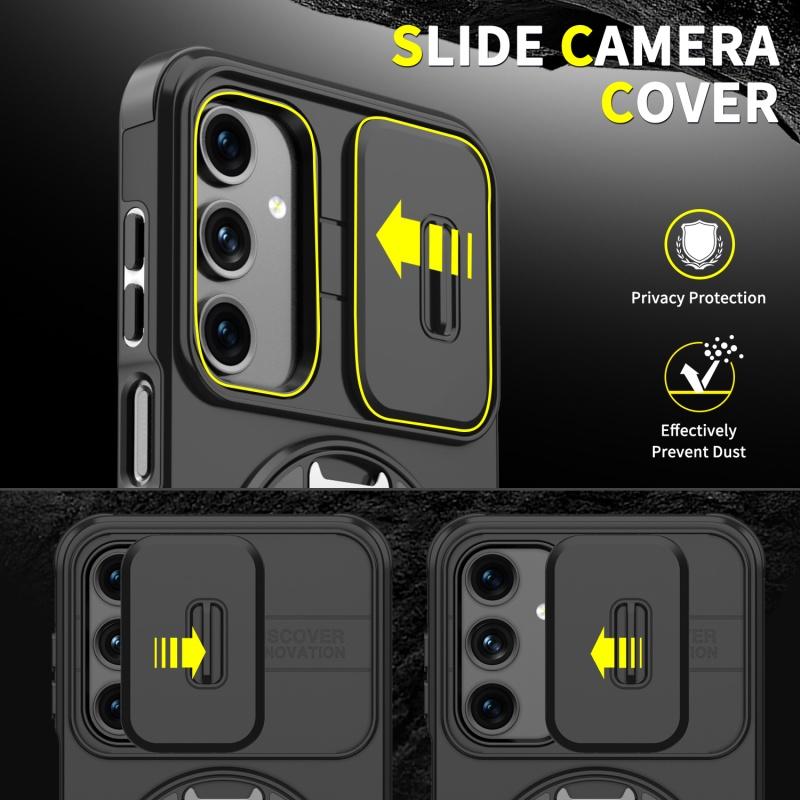 For Samsung Galaxy A16 5G Case Magnetic Holder Ring Shockproof Armor Phone Cover For Galaxy A16 A 16 GalaxyA16 Lens Cover