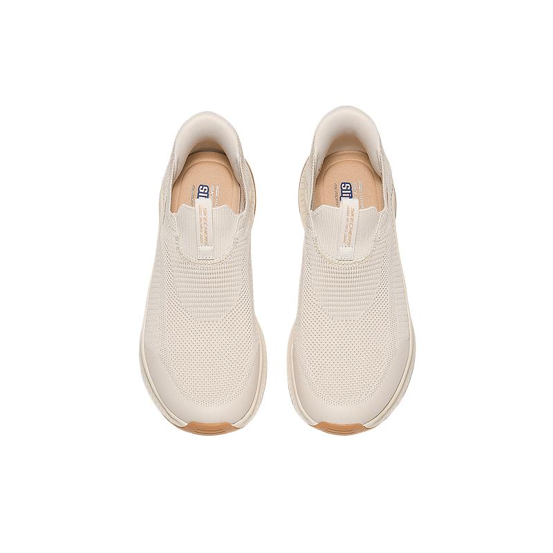 Skechers Bobs Sport Slip-Ons Klassische Mode Rutschfest Leicht High Street Langlebig Dicke Sohle Campus Laufen Damen Sneaker 117745-OFWT