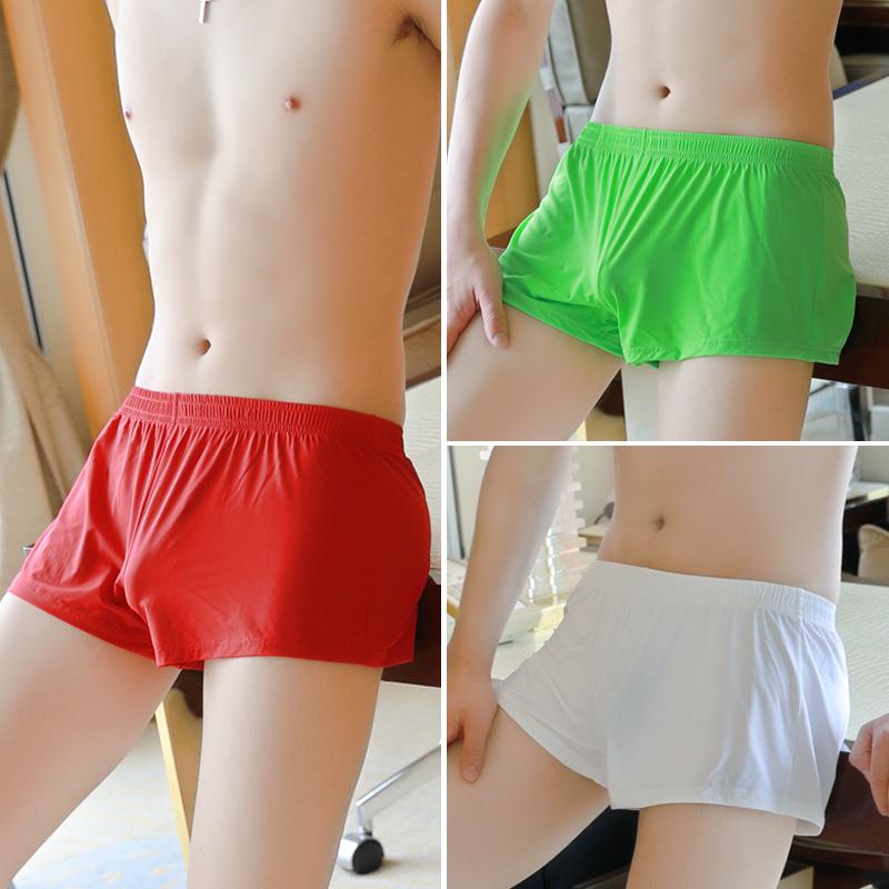 New Men's Breathable Polyester Boxer Briefs - Lightweight & Stylish