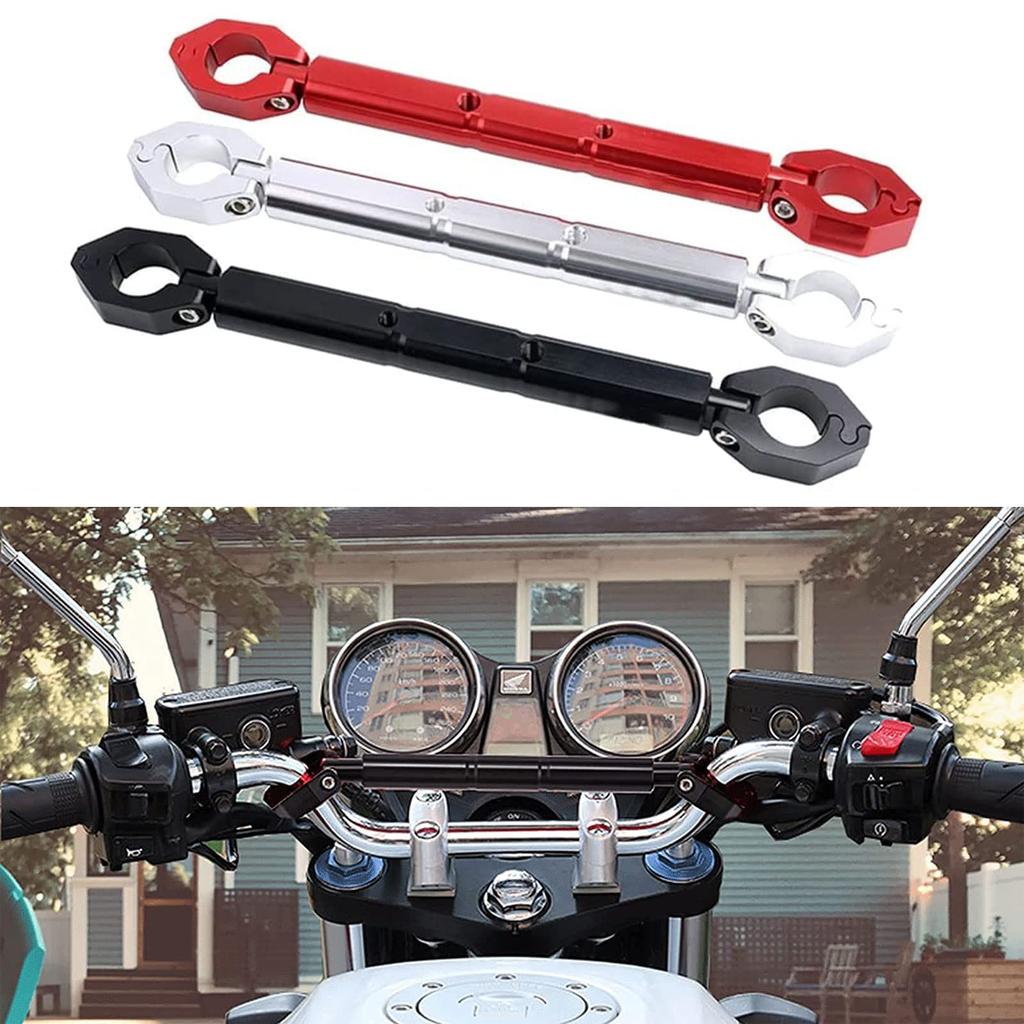 Quitoka 250 Motorcycle Handlebar Universal Handlebar Stabilizer Brace 22mm Outer Diameter V-Strom Brace, Bar, (Black)