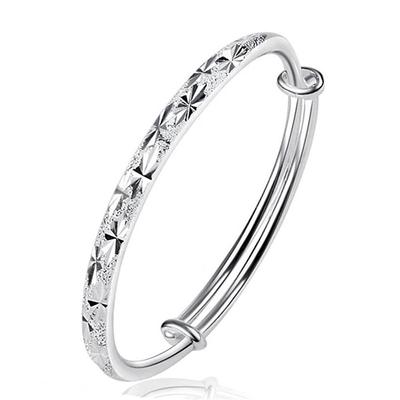 Silver Starry Sky Round Bracelet - Silver-Plated Tube In Popular Style