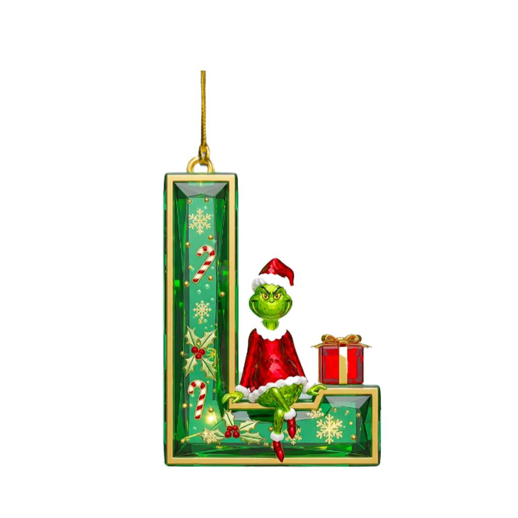 2D Christmas Decoration Pendant Christmas Tree Tag Theme Party Crafts Ornament