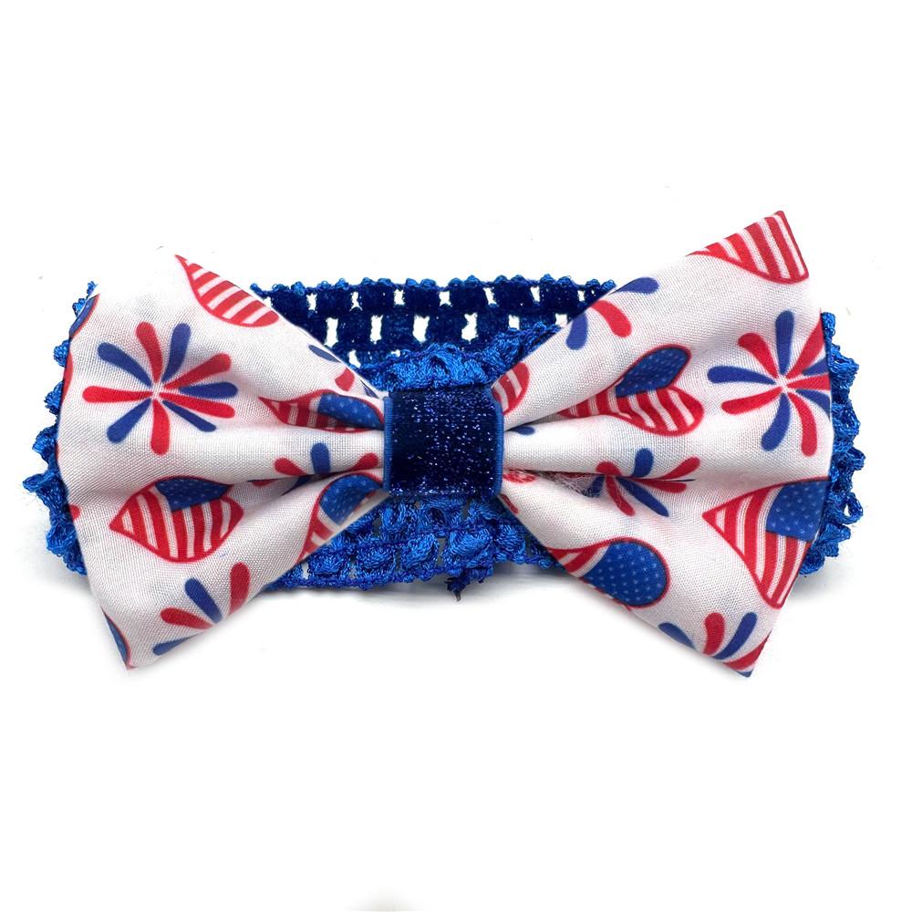30/50pcs Pet Grooming Dog Bowties American Independence Day Bowties Grooming Collar for Small Middle Large Dog Pet Supplies
