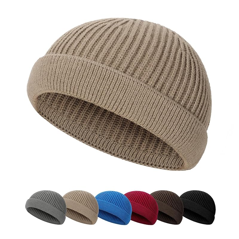 

[JASGOOD] knit hat men s nylon braided hat beanie knit cap islam watch Fashionable ladies unisex outdoor khaki