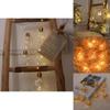 Christmas Tree Decoration Lights With Illuminated Bulb And Star For Holiday Festive Decor