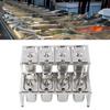 Telescopic Condiment Dispenser Dual Layers Stainless Steel Jam Pot Rack for Milk T Shop Household