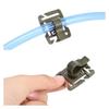 2 Stück 360° drehbare Schlauchklemme Schlauchclip Trinkschlauchclip Molle Trinkblase Trinkschlauchfalle Schlauch Gurtbandclip