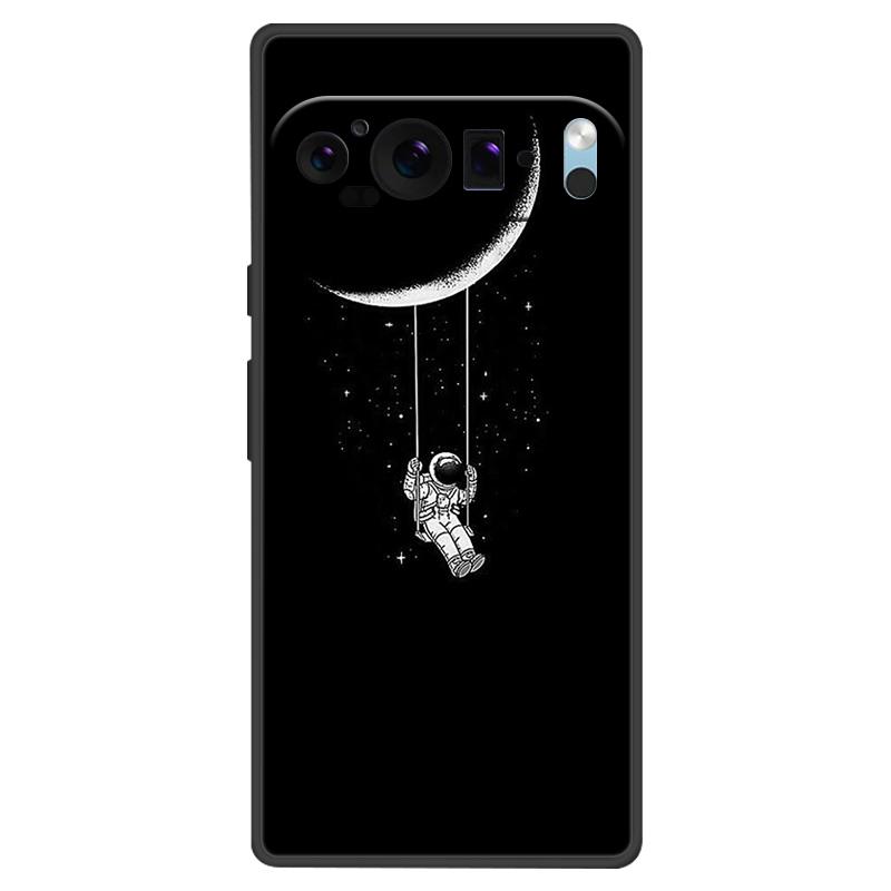 For Google Pixel 9 Pro XL Case Silicone Luxury Space Soft Bumper for Pixel 9 9Pro 9ProXL 5G Phone Cover TPU Funda Fashion Bag
