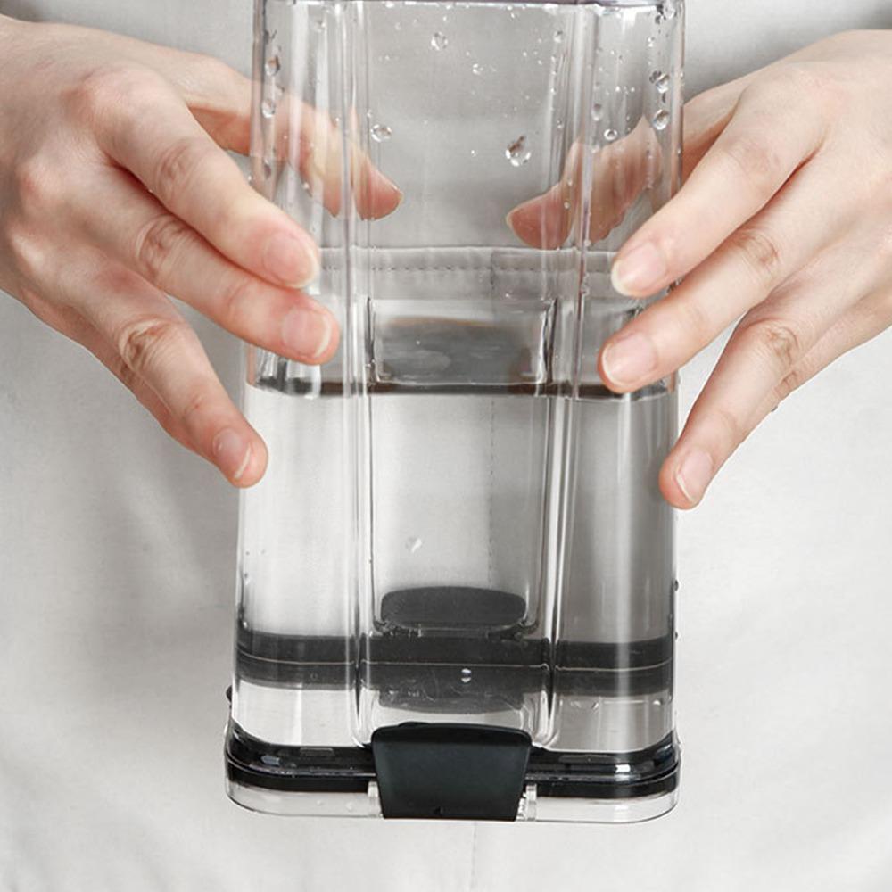 1300ml Airtight Food Container Square Clear Sealed Jar Dry Food Storage Container  Kitchen