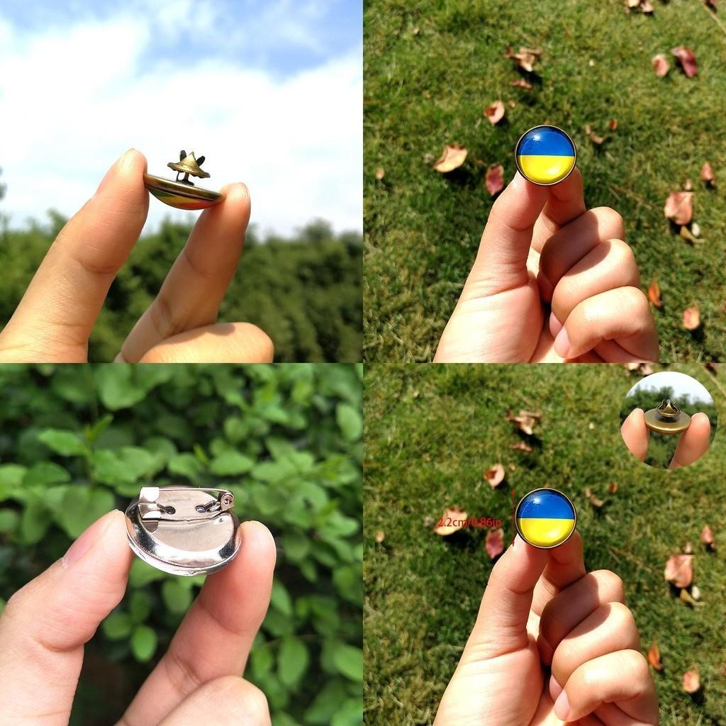 Unique Ukraine Flag Brooch For Fashionable Look