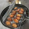 BBQ Grill Basket Hamburger Grill Rack Barbecue Meat Clamp Net Grilling Tool Outdoor BBQ Accessories