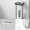 Free Standing Toilet Paper Holder with Non-Slip Reinforced Base Large Capacity Easy Assembly Bathroom Toilet Paper Stand