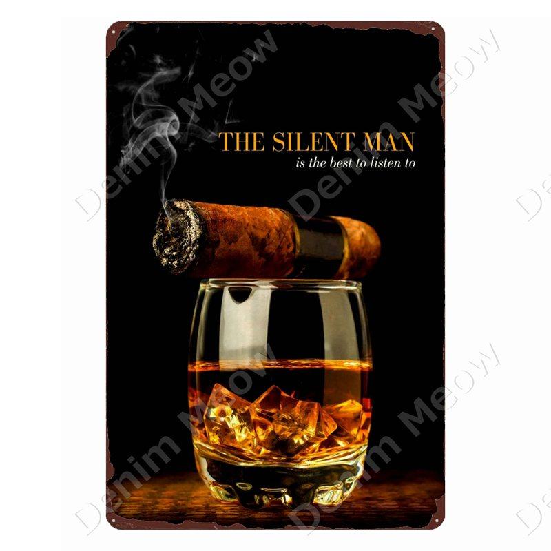 Whisky Märke Vintage Metallskyltar Man Cave Plåtskyltar After Hours Dekor för Bar Pub Klubb Alkohol Vodka Väggdekoration ZSS103