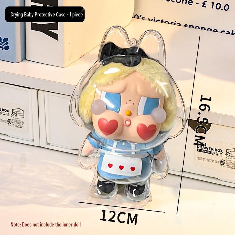 Labubu Vinyl Dustproof Display Case for Sit-Sit Party Doll