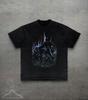 Dark Horse T-shirt, Vintage Style Streetwear Graphic Tee, 90s Grunge Top, Unisex Goth Alt Girl Clothing, Dark Art Style Shirt, Gift For Him
